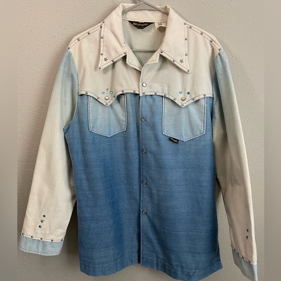 Super Unique Vintage Wrangler Music Note Jacket - Picture 3 of 5